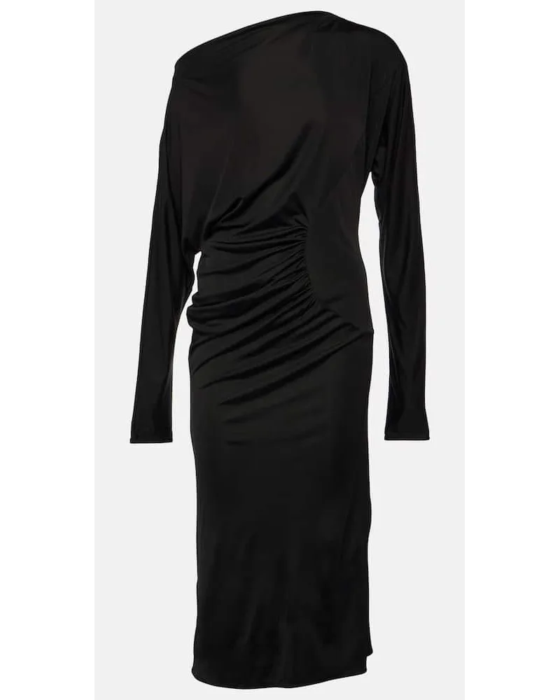 KHAITE Maxikleid Oron aus Jersey Schwarz