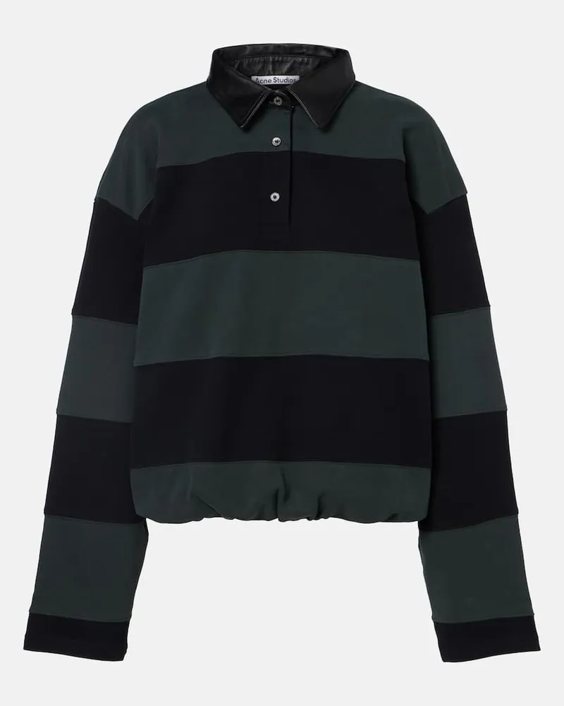 Acne Studios Polopullover aus Baumwolle Grün