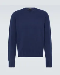 Tom Ford Pullover aus Kaschmir Blau