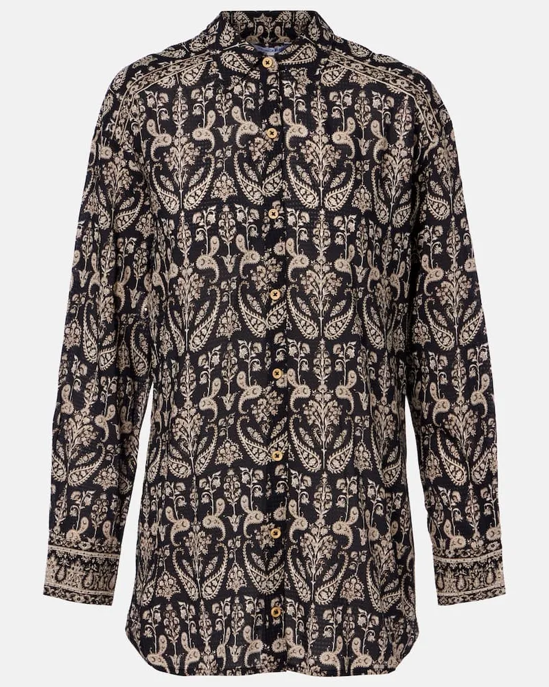 Veronica Beard Hemd Lloyd Schwarz