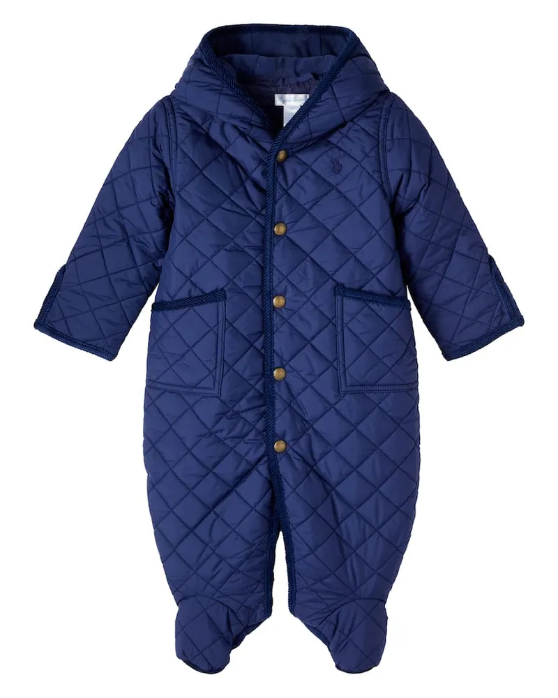 Ralph Lauren Baby Overall mit Cord Blau