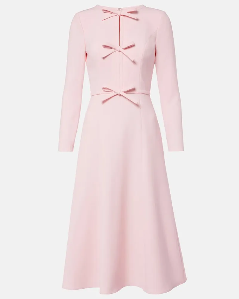 Carolina Herrera New York Midikleid aus Crêpe Rosa