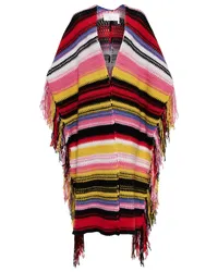 Chloé Chloe Poncho aus Kaschmir und Wolle Multicolor