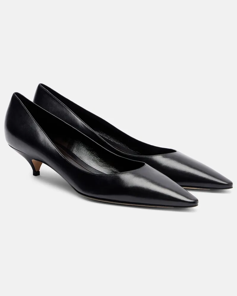 The Row Pumps Liisa aus Leder Schwarz
