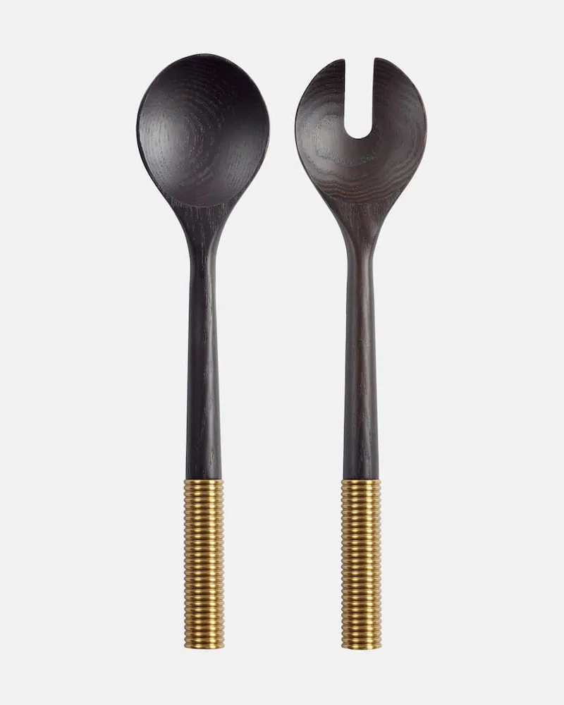 L’OBJET Salatbesteck Alhambra Braun