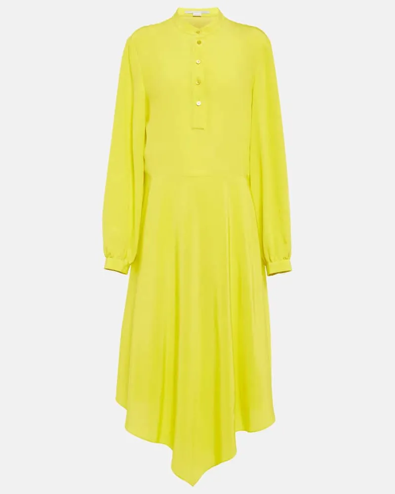 Stella McCartney Midikleid aus Seide Grün