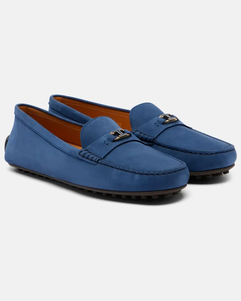 TOD'S Loafers aus Veloursleder Blau