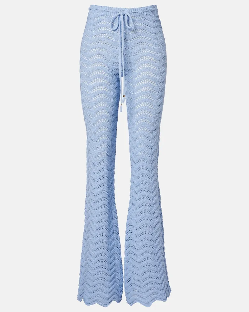 BANANHOT Schlaghose Kim aus einem Baumwollgemisch Blau