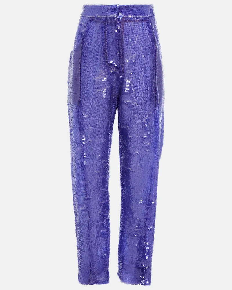 Blazé Milano Blazé Milano Weite Hose Sorraia mit Pailletten Violett