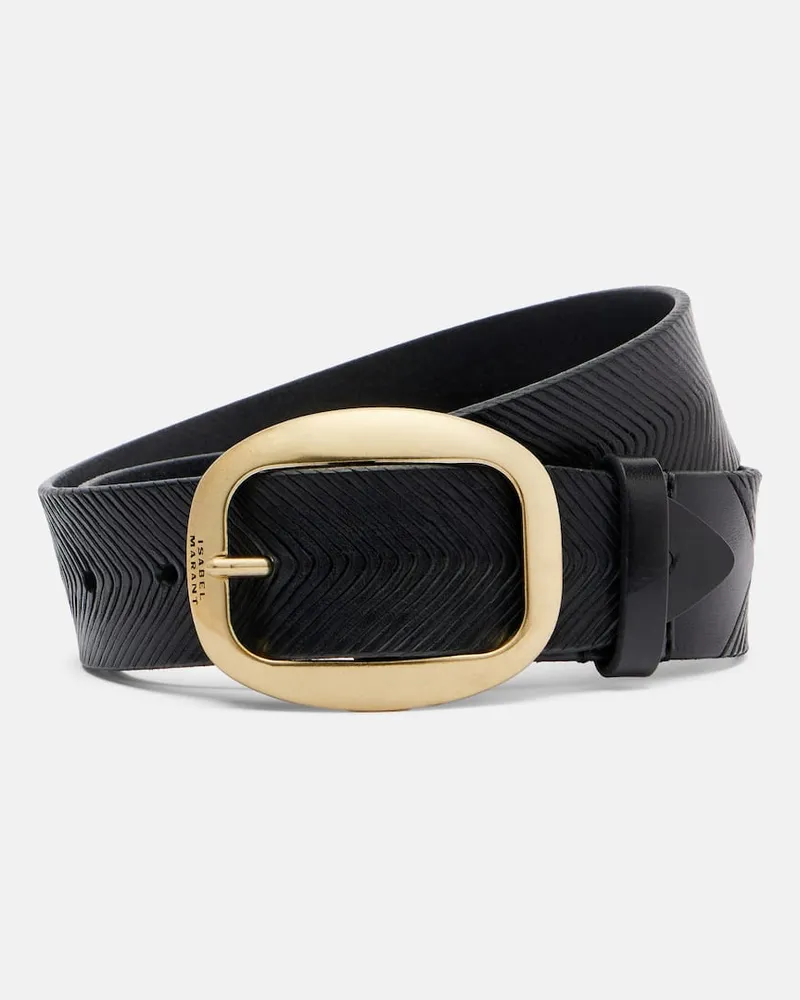 Isabel Marant Gürtel aus Leder Schwarz
