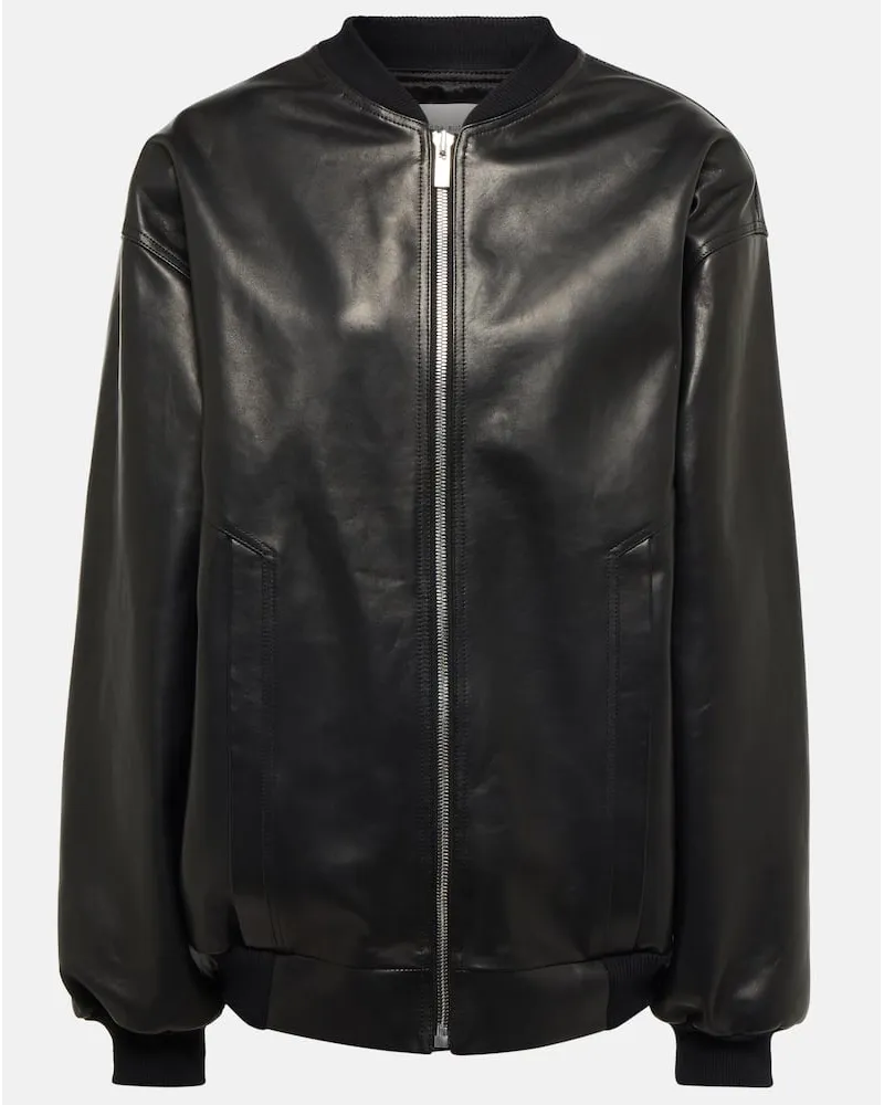 Magda Butrym Lederjacke Schwarz