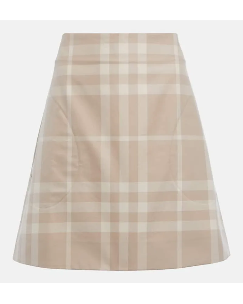 Burberry Minirock Teodora aus Baumwolle Braun