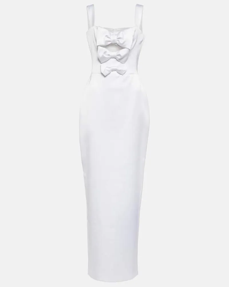 RASARIO Bridal Robe aus Satin Weiß