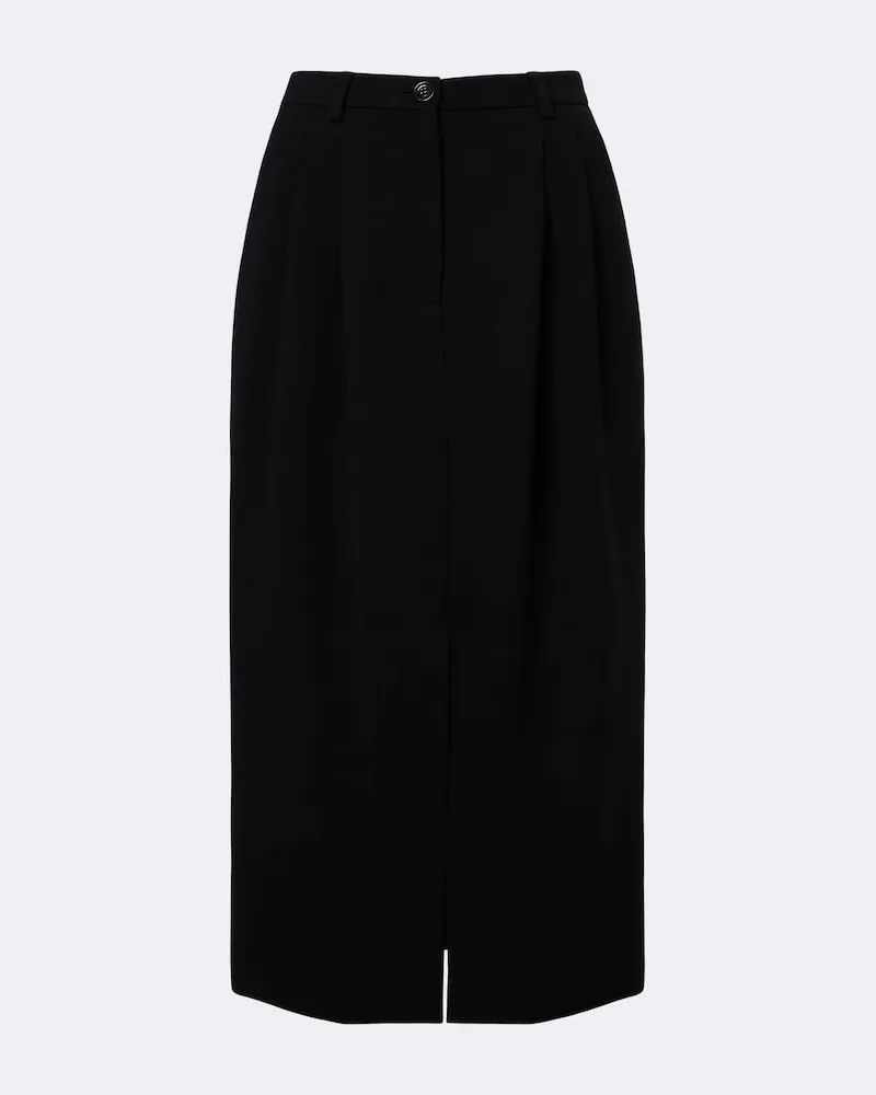 Dolce & Gabbana Bleistiftrock aus Schurwoll-Crêpe Schwarz