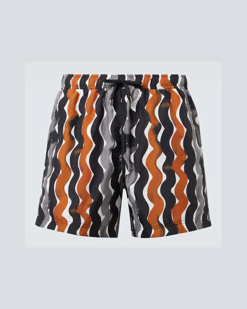 Ermenegildo Zegna Bedruckte Badeshorts Multicolor