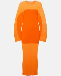 Stella McCartney Midikleid aus Strick Orange