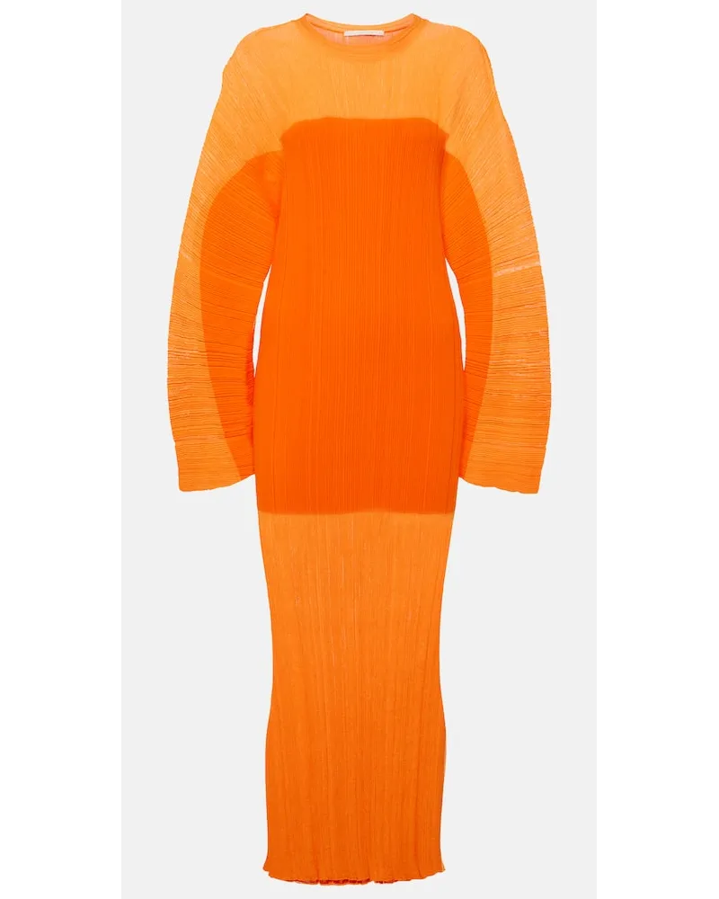 Stella McCartney Midikleid aus Strick Orange