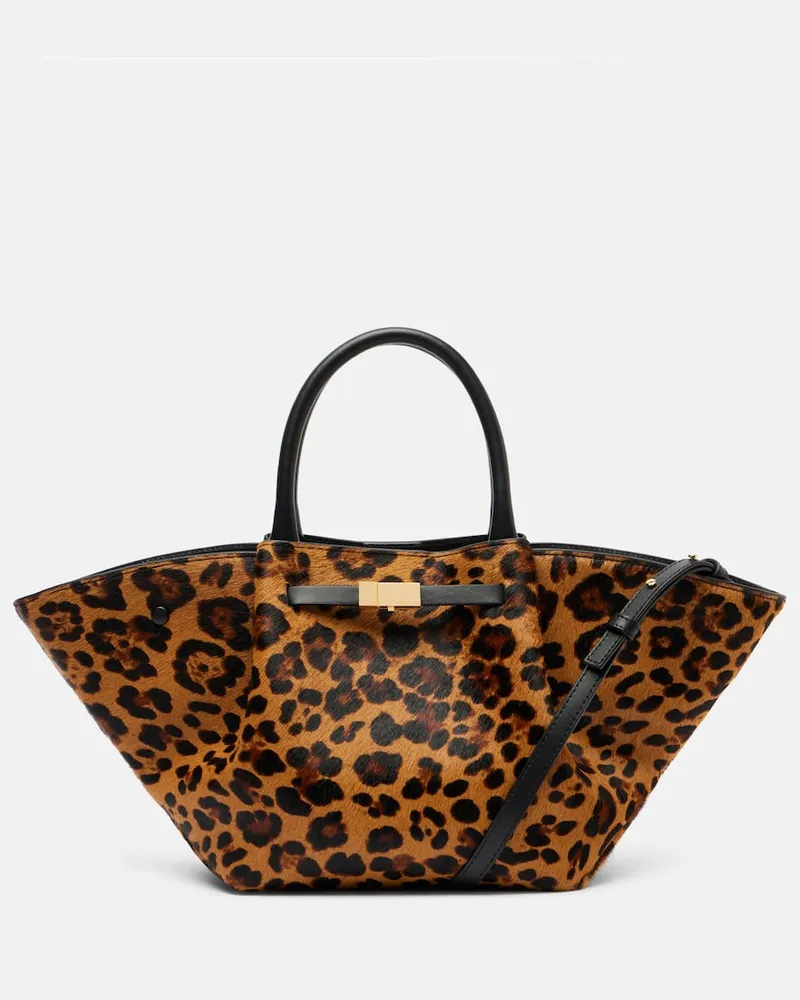 DeMELLIER Tote Bag New York Medium aus Kalbshaar Braun