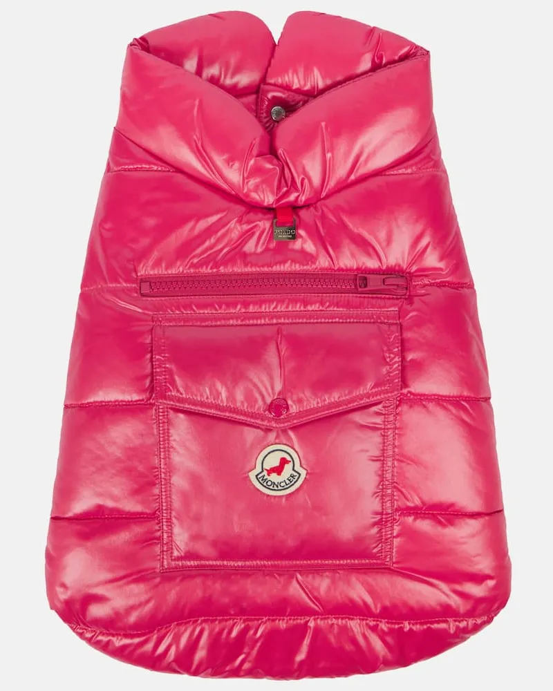 Moncler Poldo Dog Couture Mantel fuer Hunde Pink