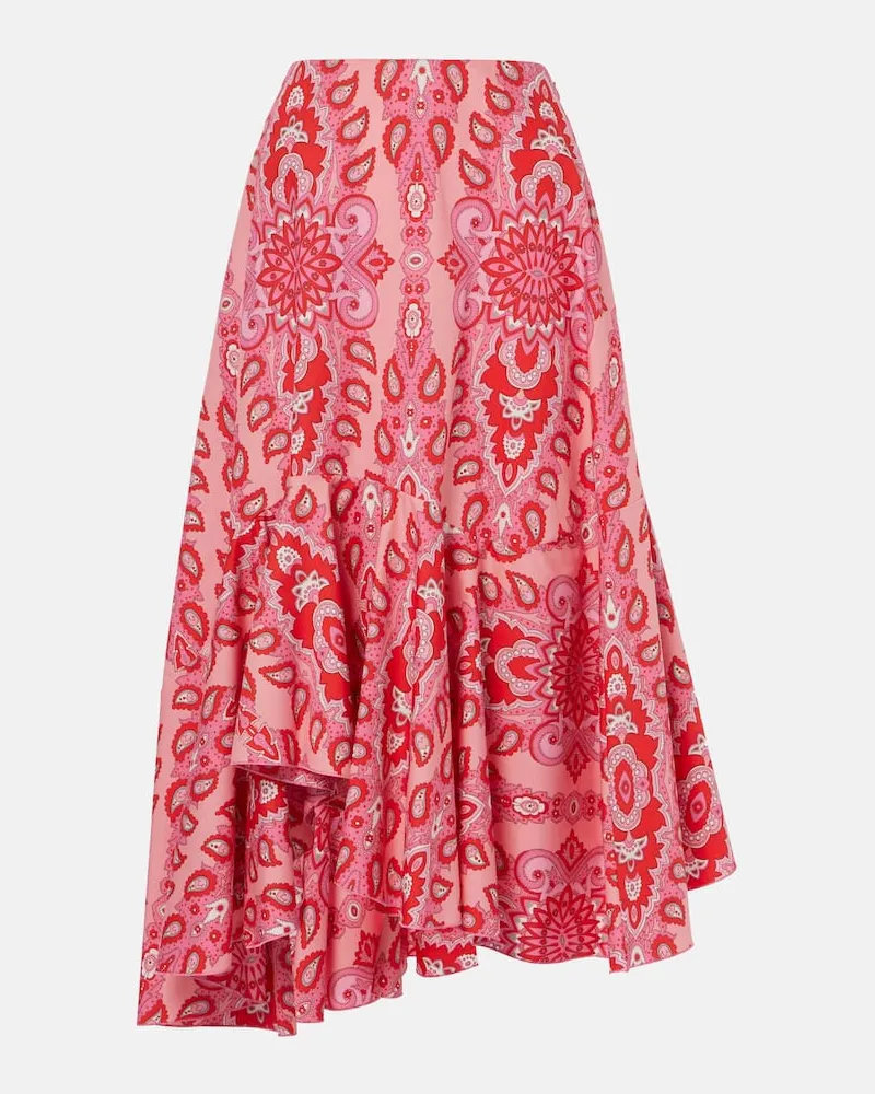 Etro Midirock aus Baumwolle Pink