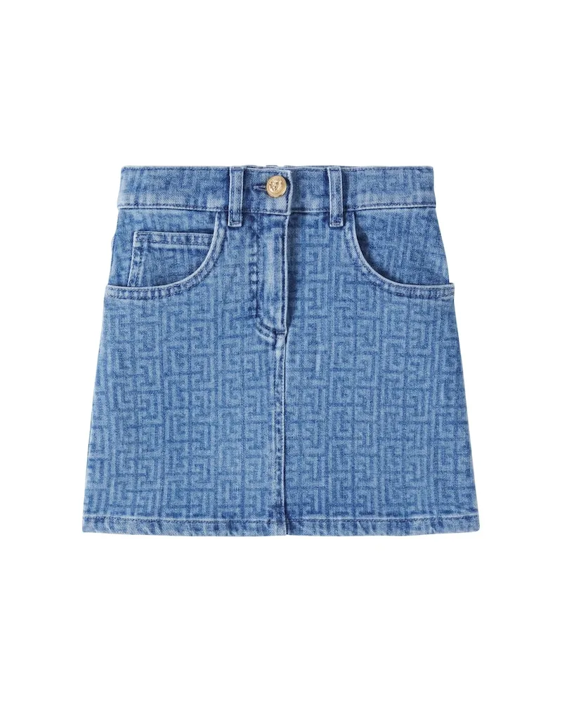Balmain Jeansrock Blau