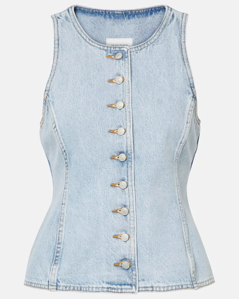 Magda Butrym Jeansweste Blau