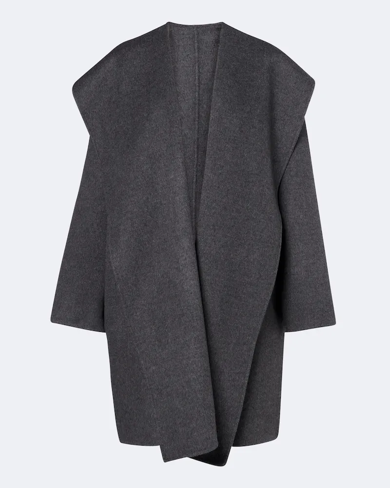 Totême Mantel aus Wolle Grau