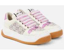 Verzierte Sneakers Screener GG Crystal aus Leder