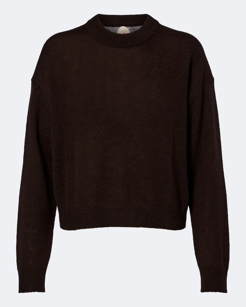Jardin des Orangers Pullover aus Schurwolle und Kaschmir Braun
