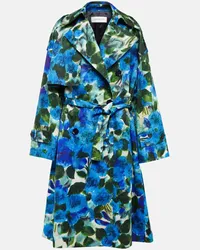 Dries van Noten Trenchcoat aus Baumwolle Blau