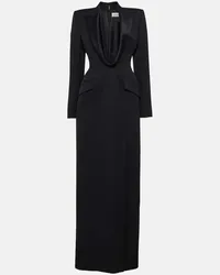 Alexander McQueen Robe aus Wolle Schwarz