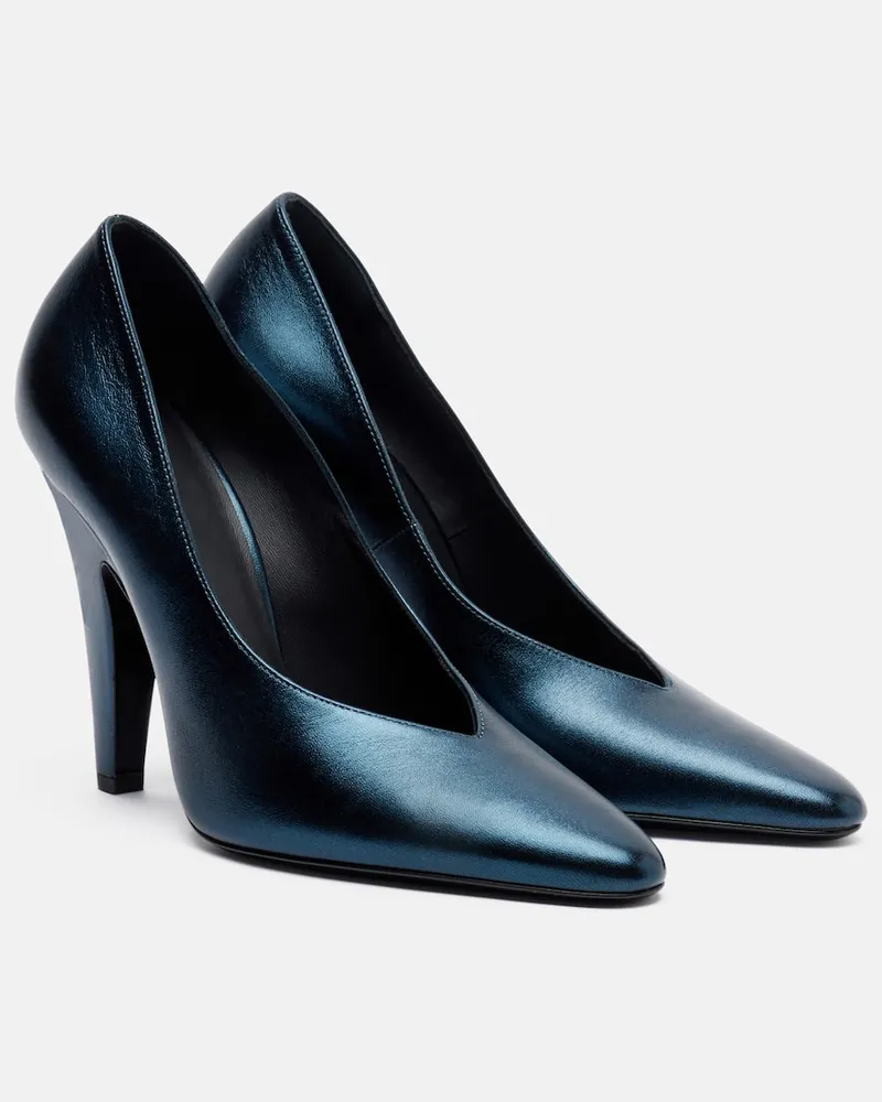 Alaïa Alaïa Pumps aus Leder Blau