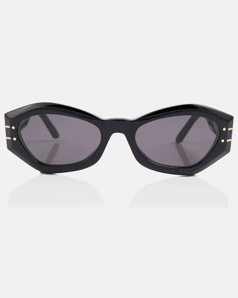 Dior Ovale Sonnenbrille DiorSignature B1U Schwarz