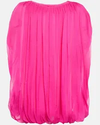 Rick Owens Top aus Seidenchiffon Pink