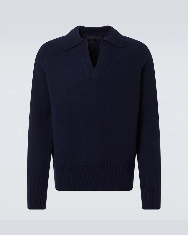 arch4 Polopullover Mr Clifton aus Kaschmir Blau
