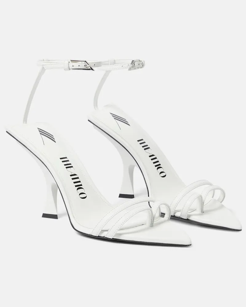ATTICO Sandalen Ester 95 aus Leder Weiß