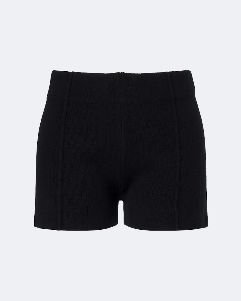 Jardin des Orangers Shorts aus einem Woll- und Kaschmirgemisch Schwarz