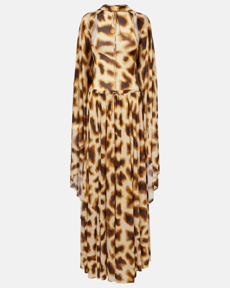 Christopher Esber Bedruckte Robe Beige