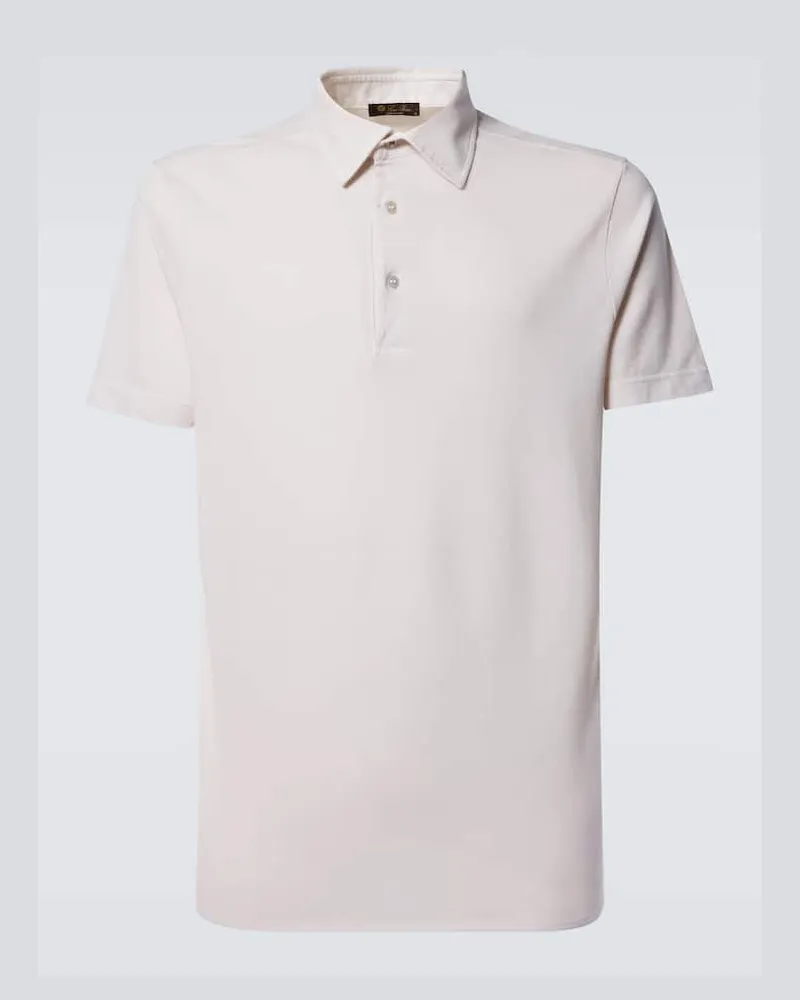 Loro Piana Polohemd aus Baumwolle Weiß