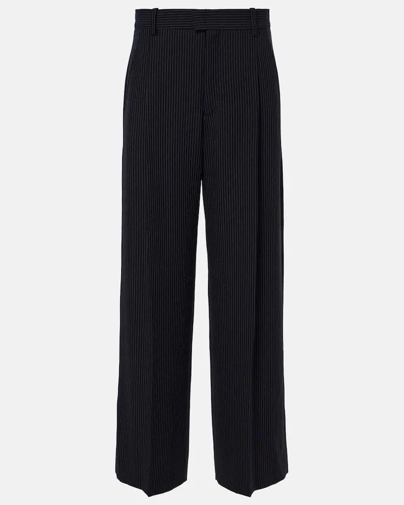Isabel Marant Weite Hose Romina aus Crêpe Blau