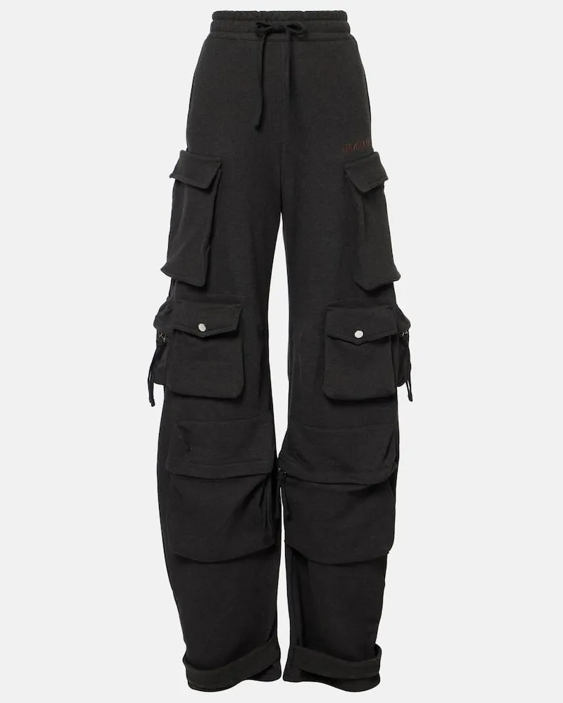 ATTICO Cargohose aus Baumwolle Schwarz
