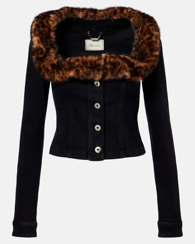 Blumarine Jacke aus Baumwolle Schwarz
