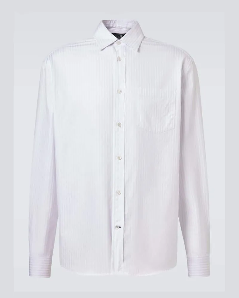 Dunhill Oxford-Hemd aus Baumwolle Lila