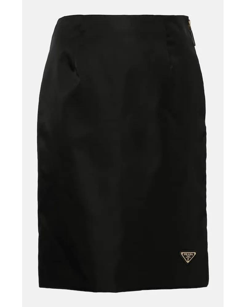 Prada Minirock aus Re-Nylon Schwarz