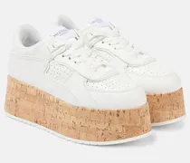 Plateau-Sneakers Freedots XL aus Leder