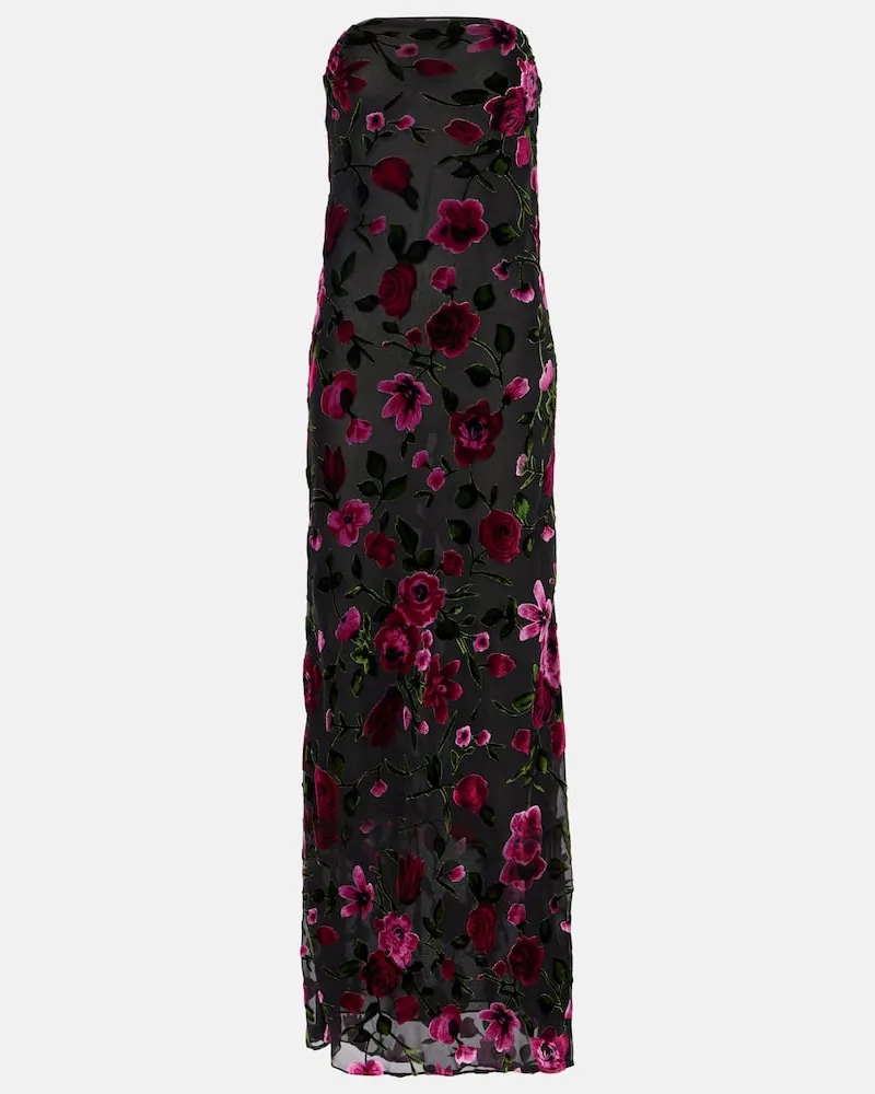 Rodarte Robe aus Devoré Multicolor