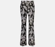 Bootcut-Hose Saturday Night aus Jacquard