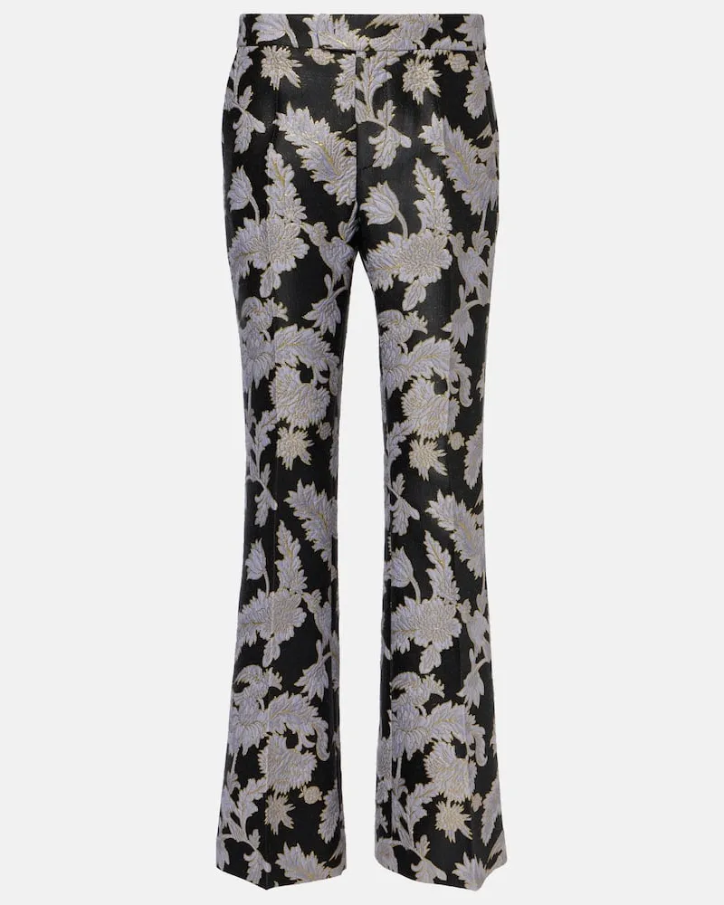 La DoubleJ Bootcut-Hose Saturday Night aus Jacquard Multicolor