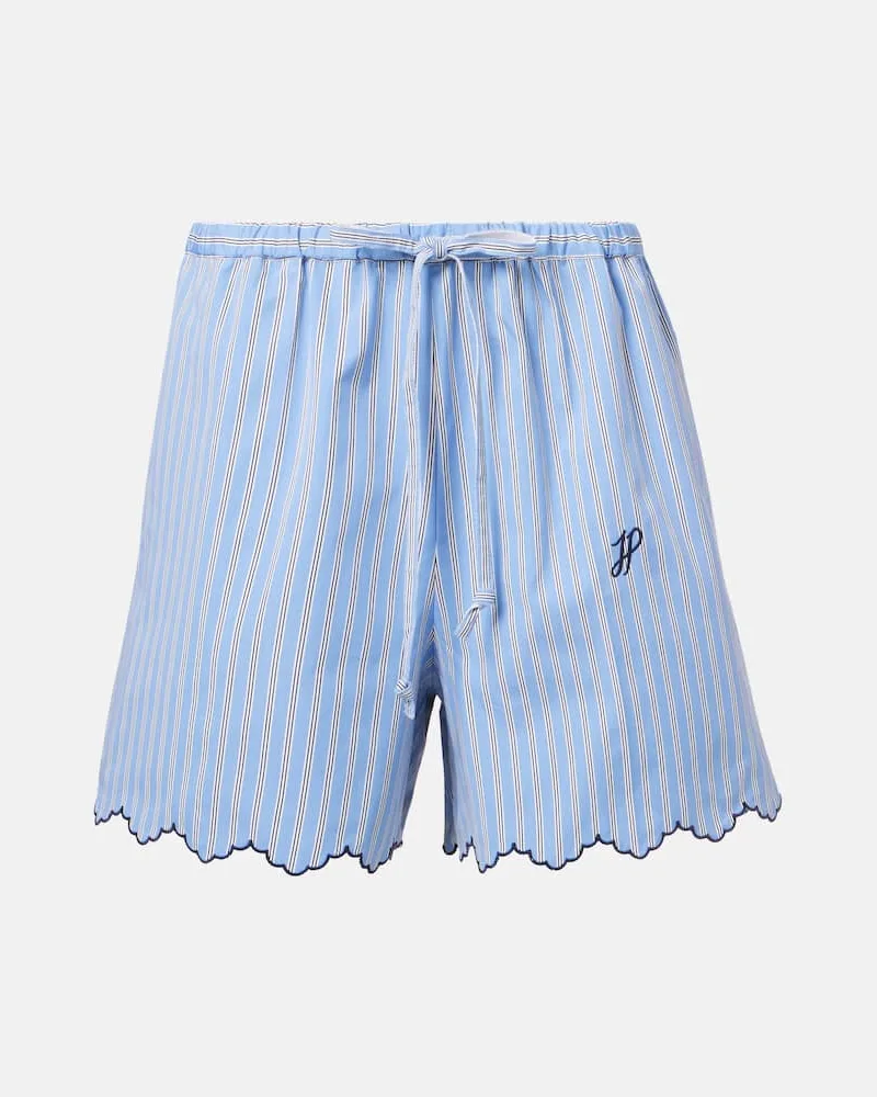 Patou Shorts aus Baumwollpopeline Blau