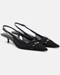 Saint Laurent Slingback-Pumps Quarida 30 mit Leder Schwarz